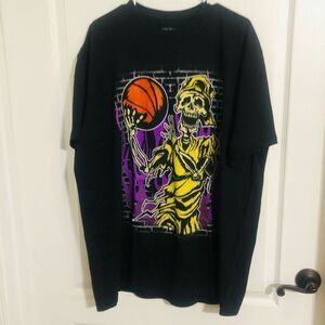 Brand New Goat‎ Crew Baller Skeleton Black Graphic Tshirt Size 2XL